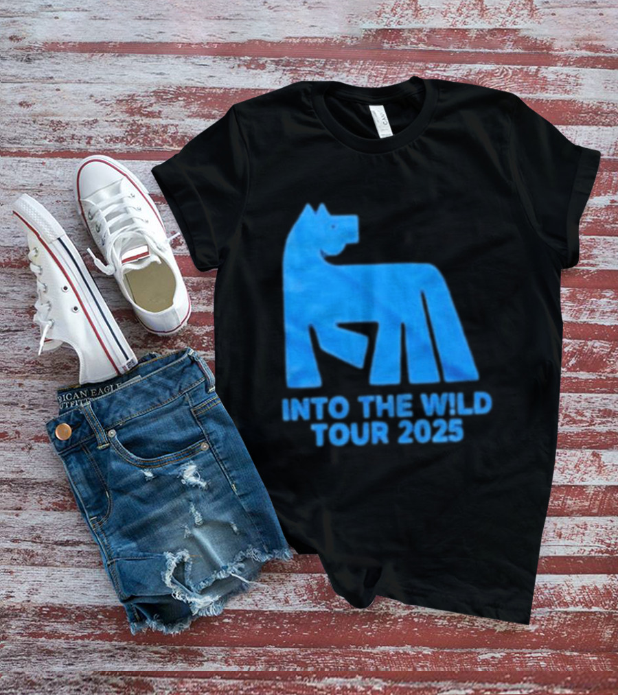 Russ Into The Wild Tour 2025 Blue Bear T-Shirt