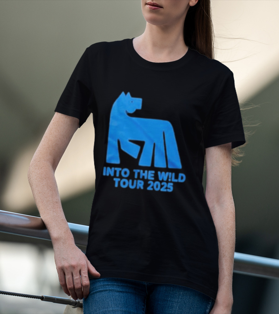 Russ Into The Wild Tour 2025 Blue Bear T-Shirt