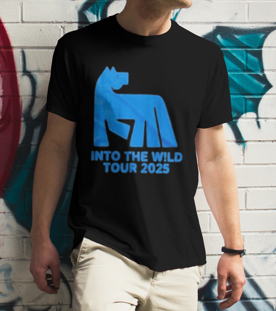 Russ Into The Wild Tour 2025 Blue Bear T-Shirt