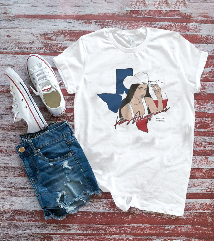 Kacey Musgraves Texas Map Middle Of Somewhere Cowboy Hat T-Shirt