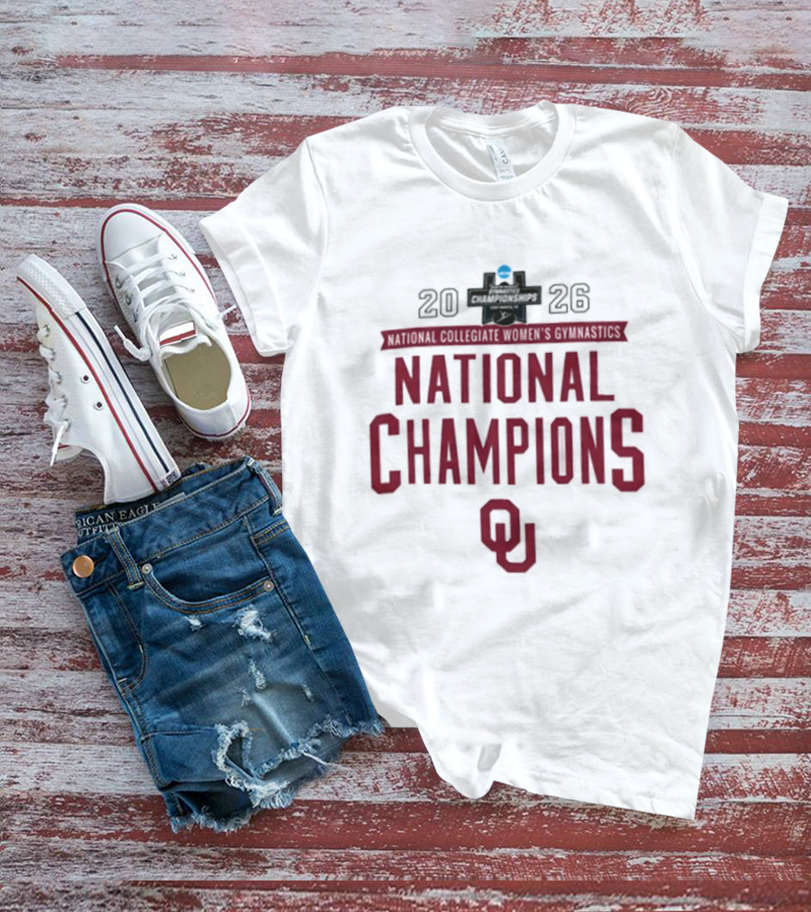 Oklahoma Sooners Gymnastics National Champions 2026 T-Shirt