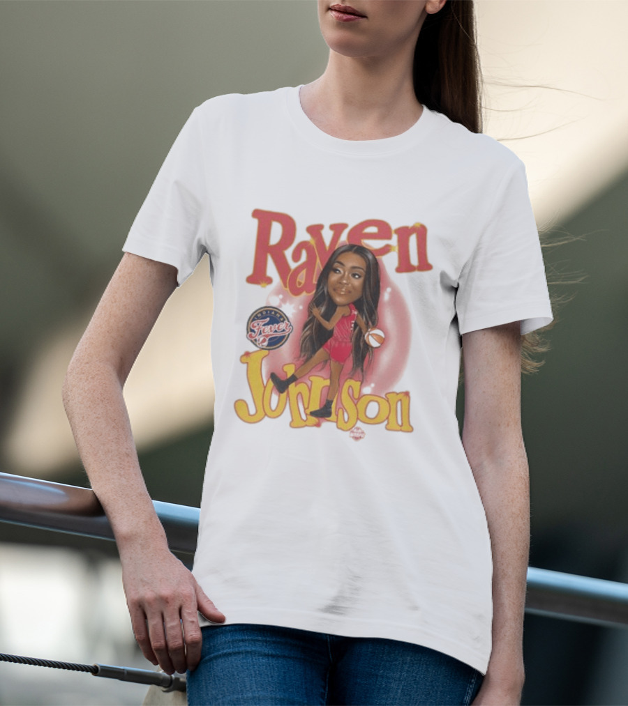 Raven Johnson Indiana Fever WNBA Basketball T-Shirt