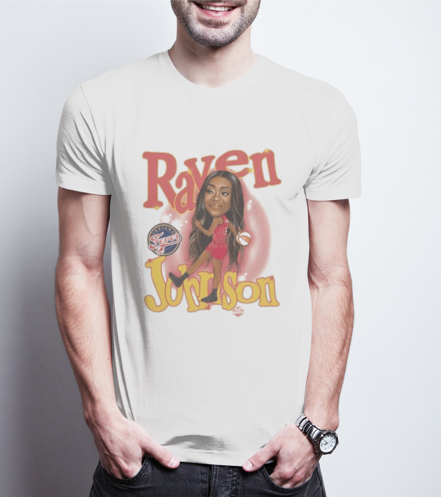 Raven Johnson Indiana Fever WNBA Basketball T-Shirt