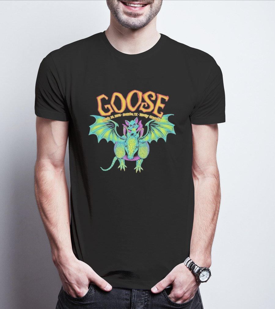 Goose Apr 24 2026 Austin TX Moody Center Dragon Event T-Shirt