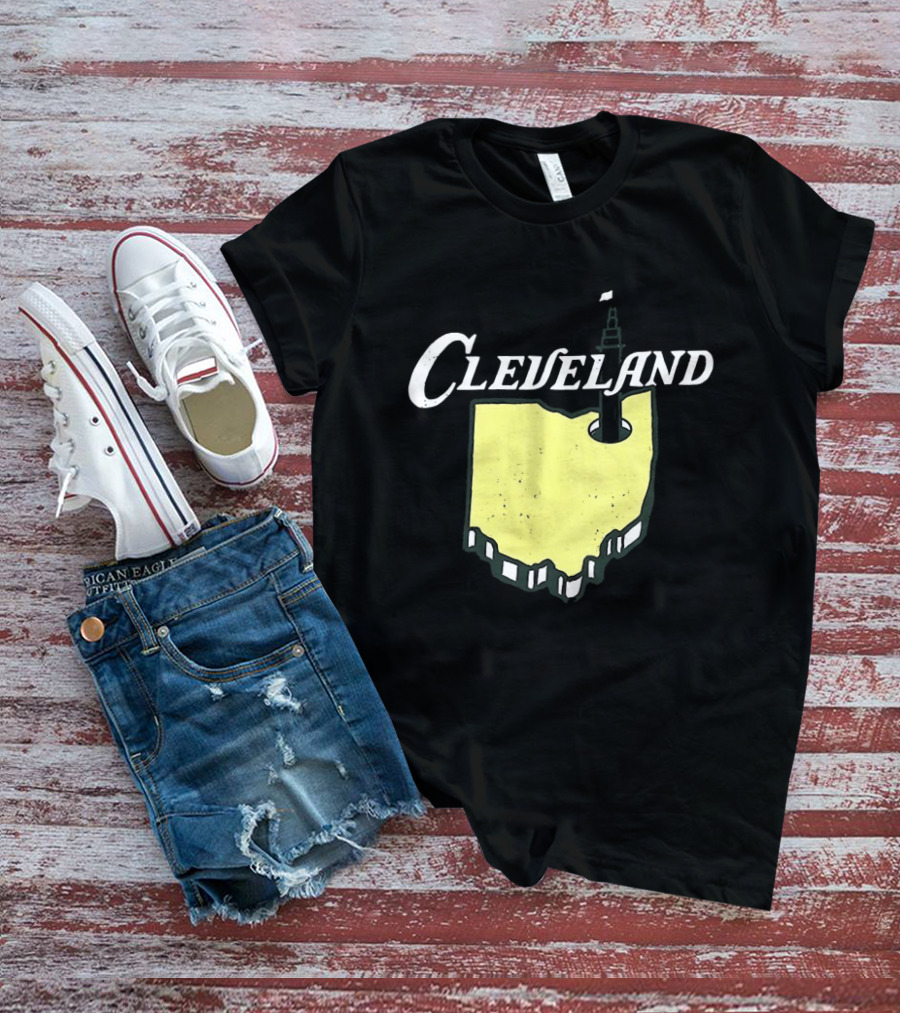 Cleveland Golf 2026 Ohio Map Tower T-Shirt
