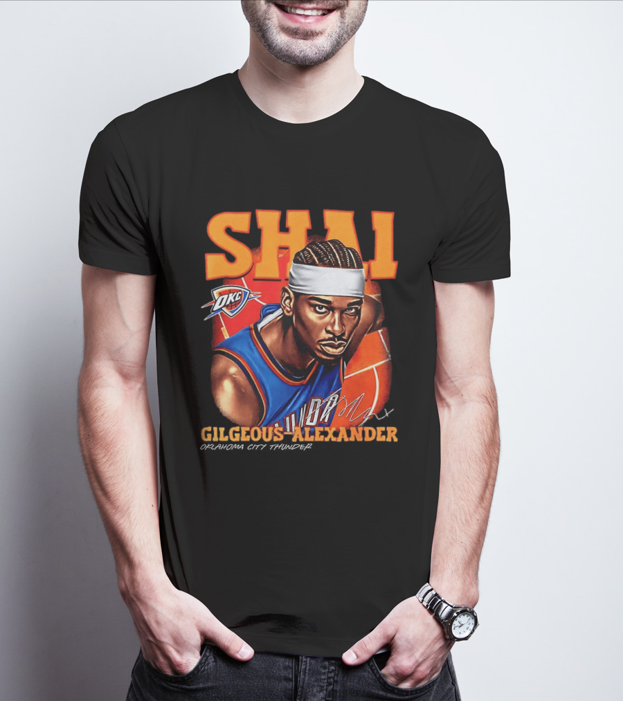 Shai Gilgeous Alexander Oklahoma City Thunder NBA OKC Basketball T-Shirt