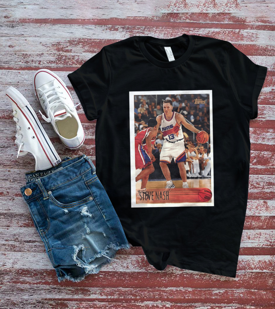 Steve Nash Phoenix Suns Topps NBA Card 13 T-Shirt