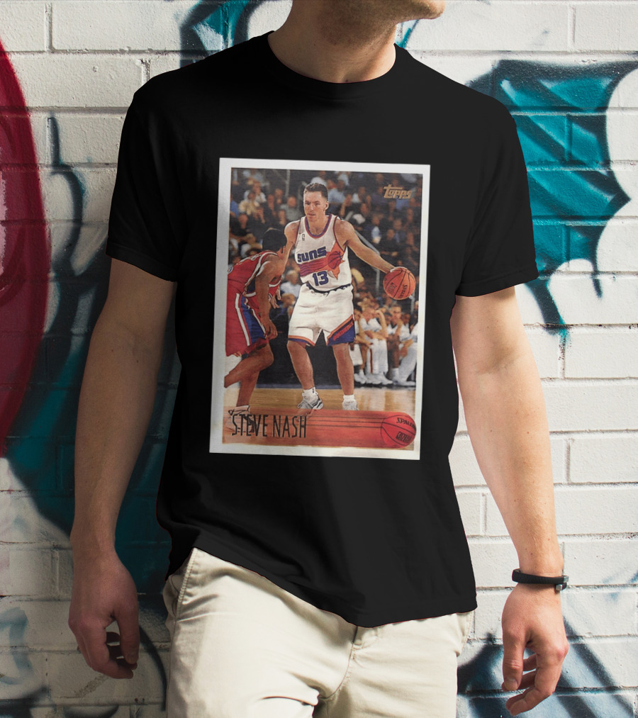 Steve Nash Phoenix Suns Topps NBA Card 13 T-Shirt