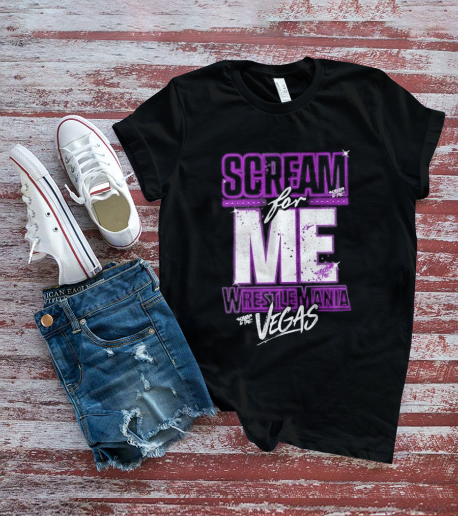 WWE WrestleMania Scream For Me Vegas Paige T-Shirt