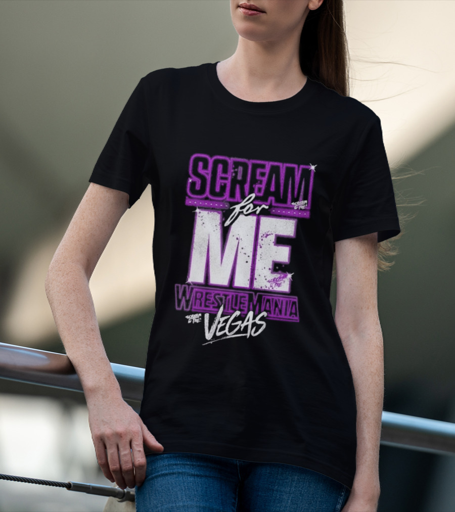 WWE WrestleMania Scream For Me Vegas Paige T-Shirt