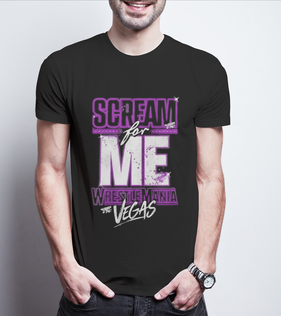WWE WrestleMania Scream For Me Vegas Paige T-Shirt