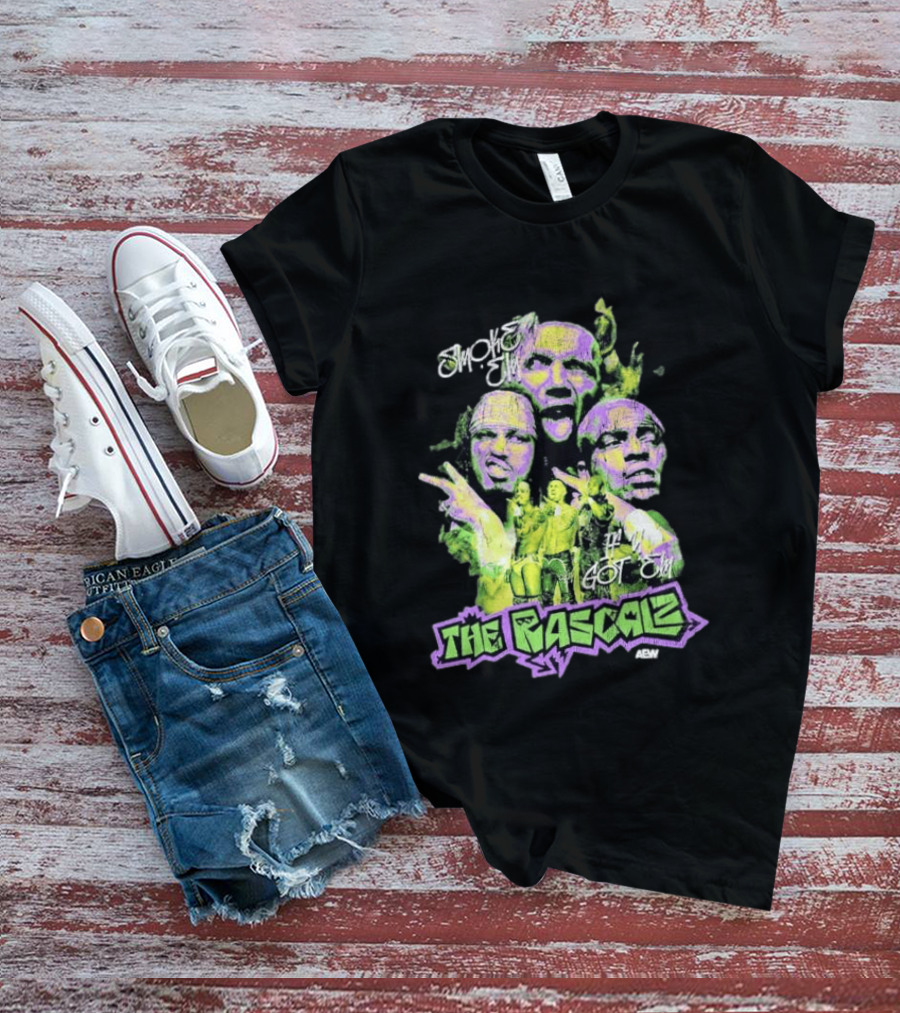 AEW The Rascalz Smoke Em If You Got Em Vibrant Wrestling Crew T-Shirt