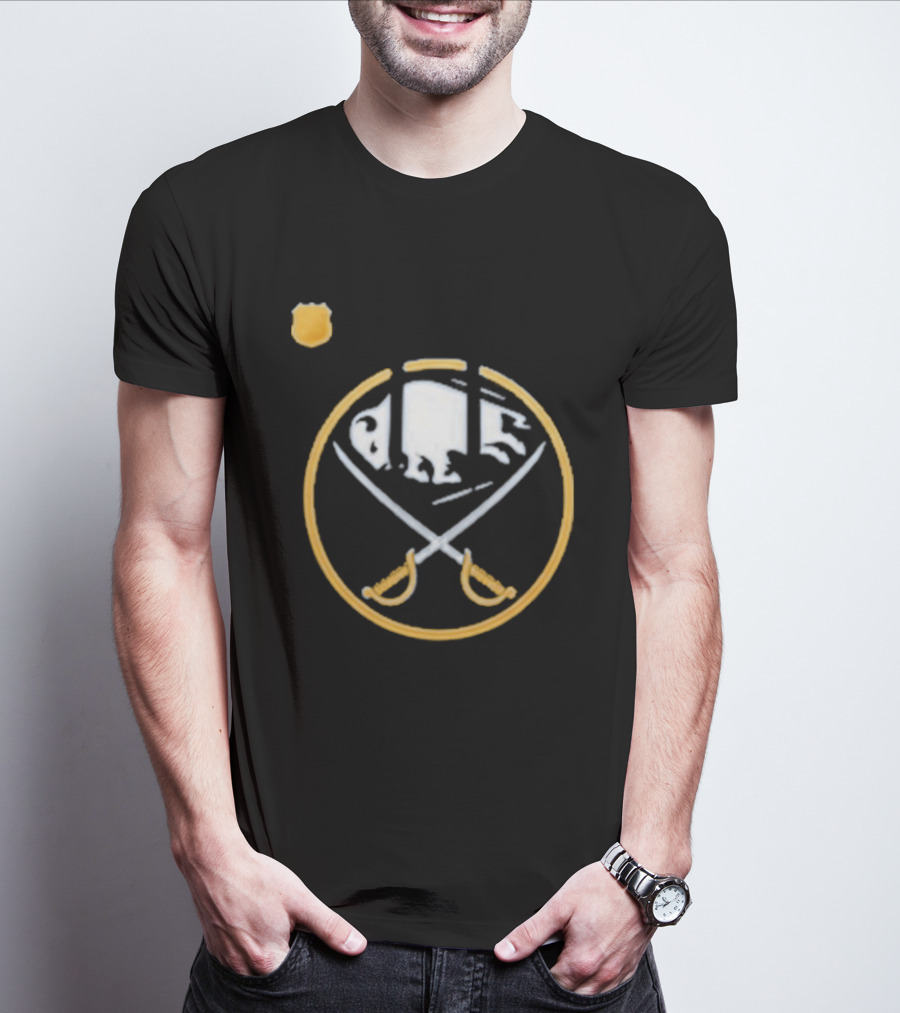 Buffalo Bills Josh Allen Buffalo Sabres Crest T-Shirt
