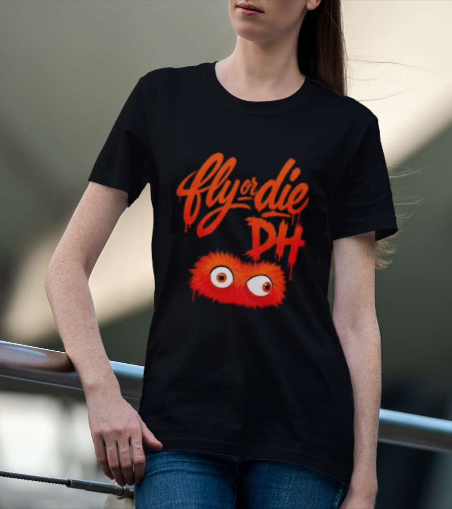 Fly Die DH Gritty Eyes Philadelphia Flyers T-Shirt