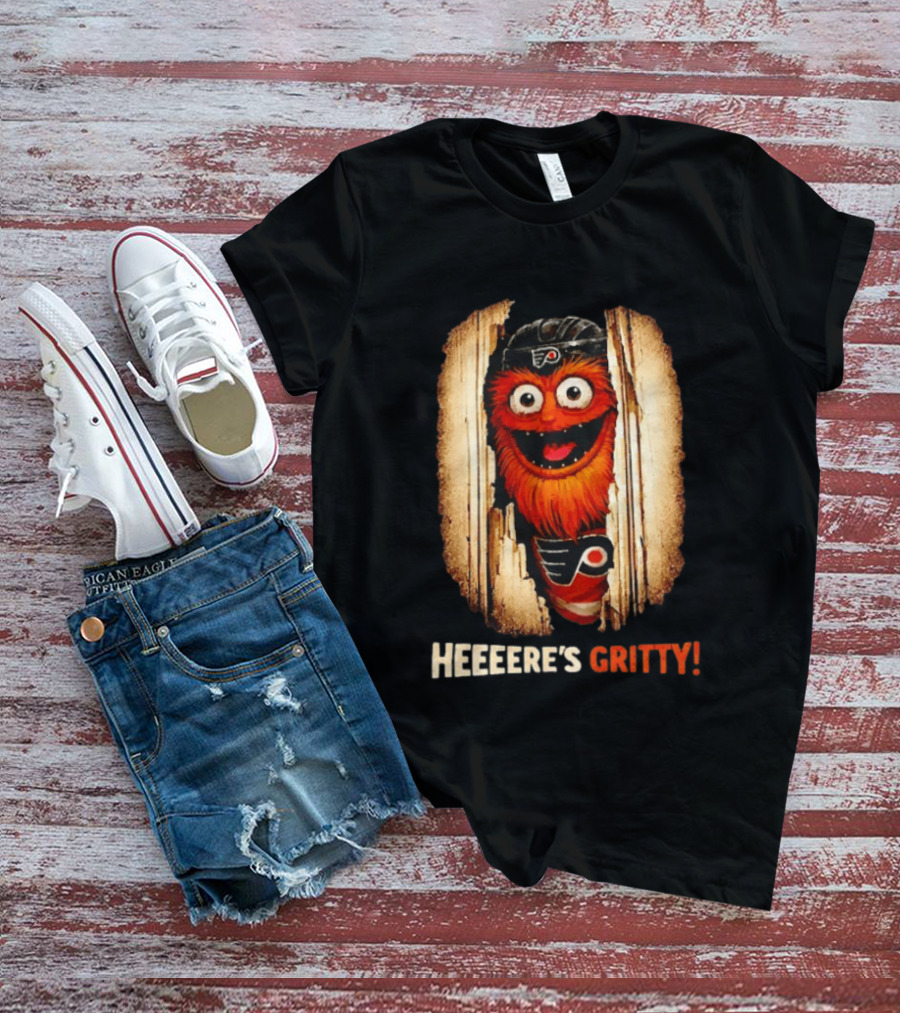Heeere's Gritty Philadelphia Flyers Hockey T-Shirt