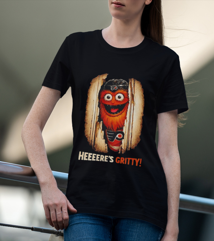 Heeere's Gritty Philadelphia Flyers Hockey T-Shirt