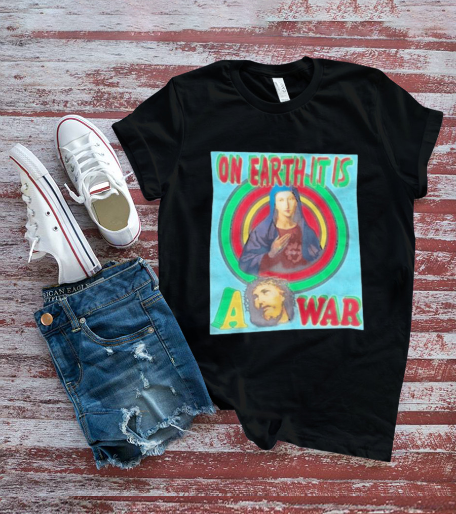 Houston Texans Saint Michael On Earth It Is A War T-Shirt
