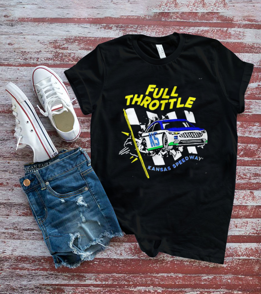 Full Throttle Kansas Speedway KS Racing Car Adventure T-Shirt
