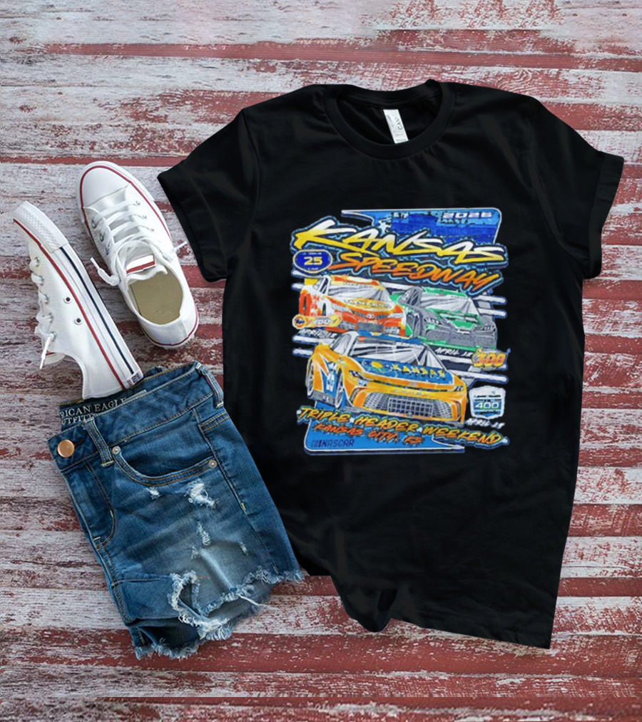 2026 Kansas Speedway NASCAR Triple Header Weekend April 25 Car 400 Kansas City T-Shirt