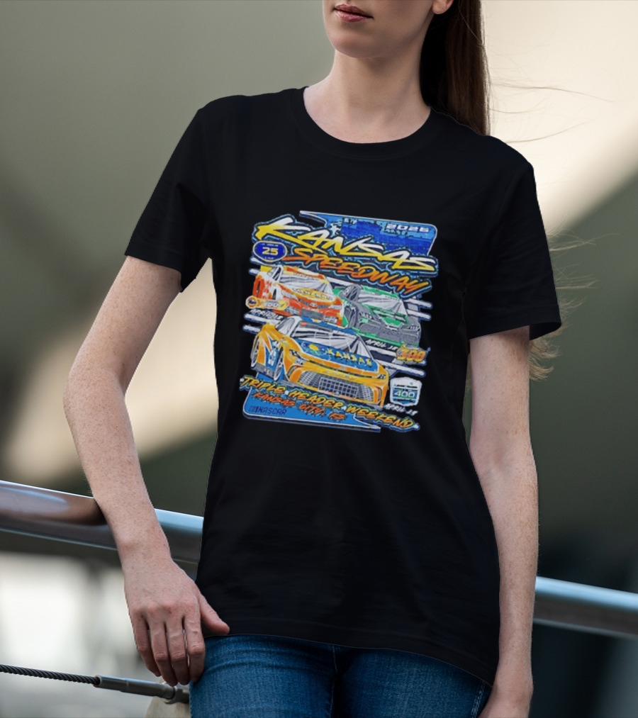2026 Kansas Speedway NASCAR Triple Header Weekend April 25 Car 400 Kansas City T-Shirt