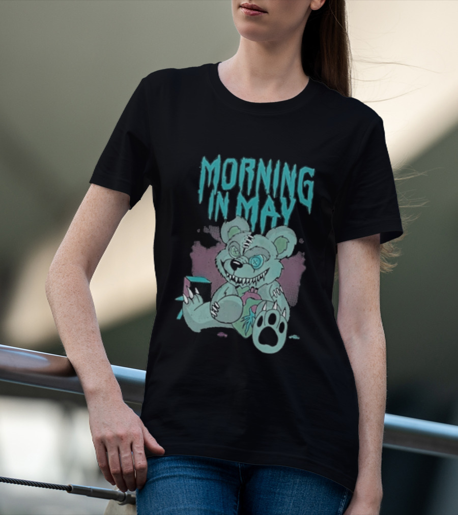 Morning In May Deaddy Bear Pink And Blue Teddy T-Shirt