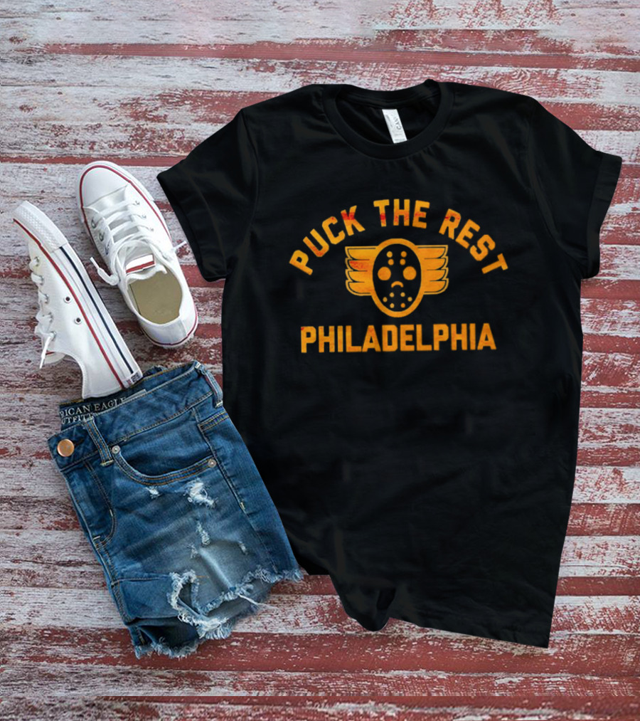 Puck The Rest Philadelphia Flyers Mask T-Shirt