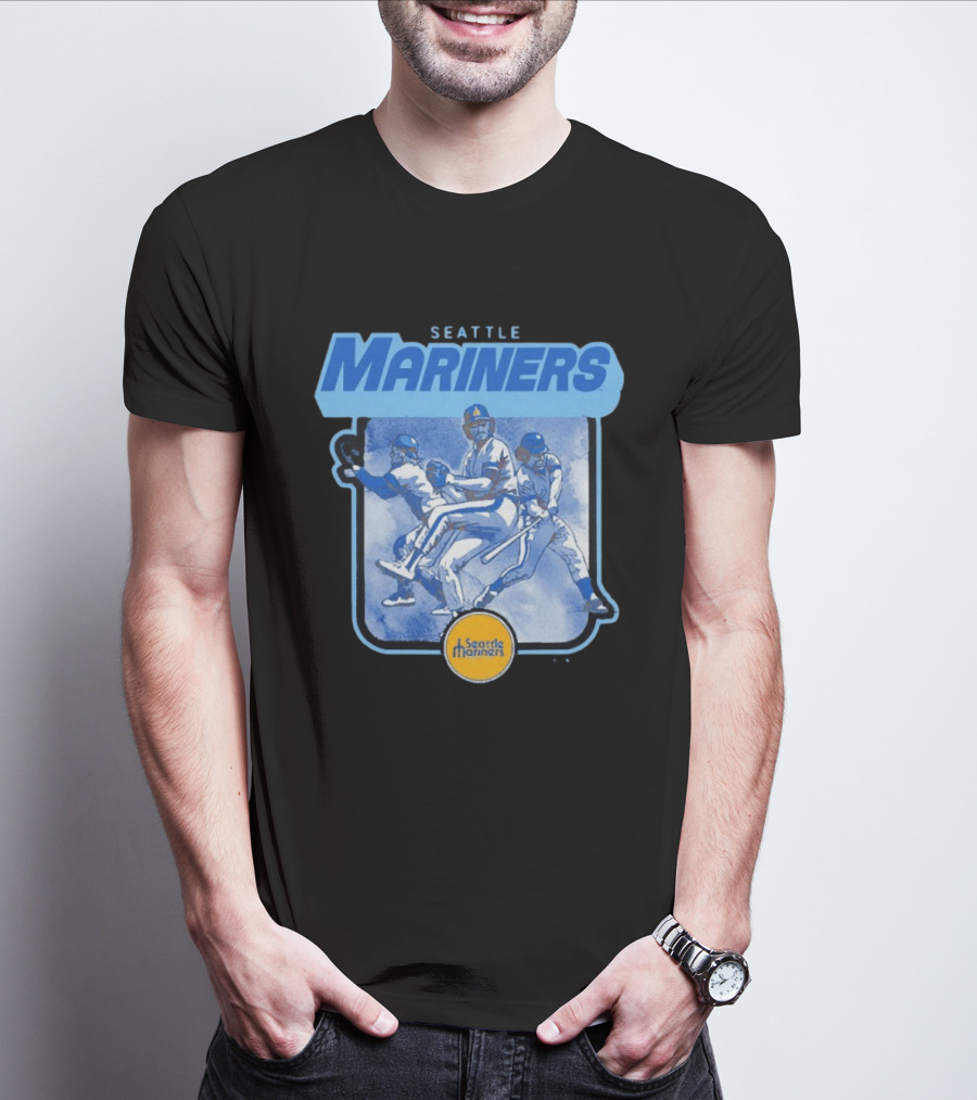 Seattle Mariners Retro Baseball Players T-Shirt