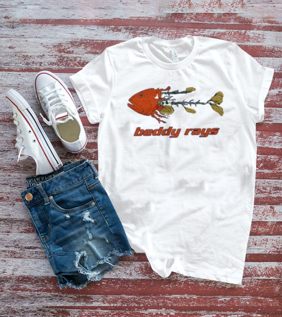 Beddy Rays Coral Trout Fish Skeleton T-Shirt