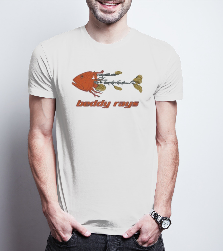Beddy Rays Coral Trout Fish Skeleton T-Shirt