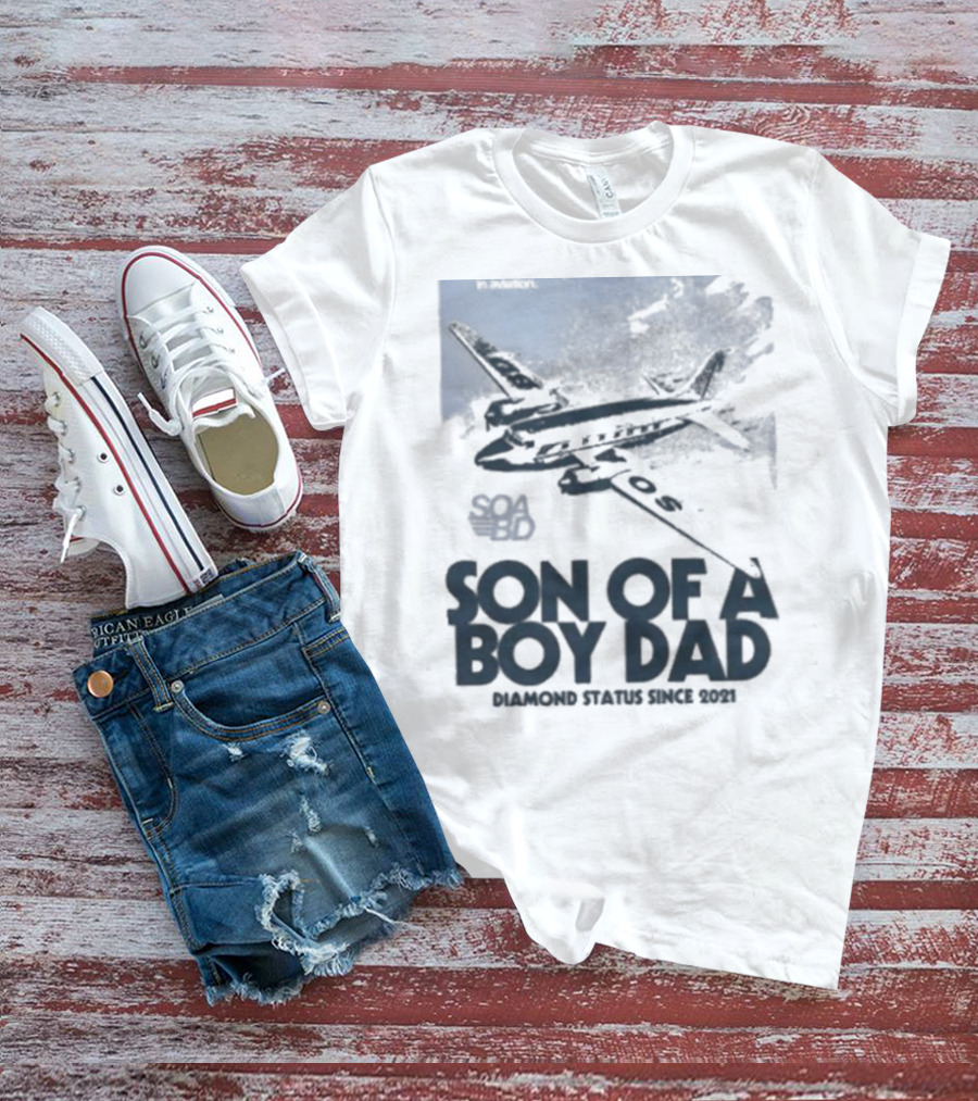 Son Of A Boy Dad Airline Pocket T-Shirt