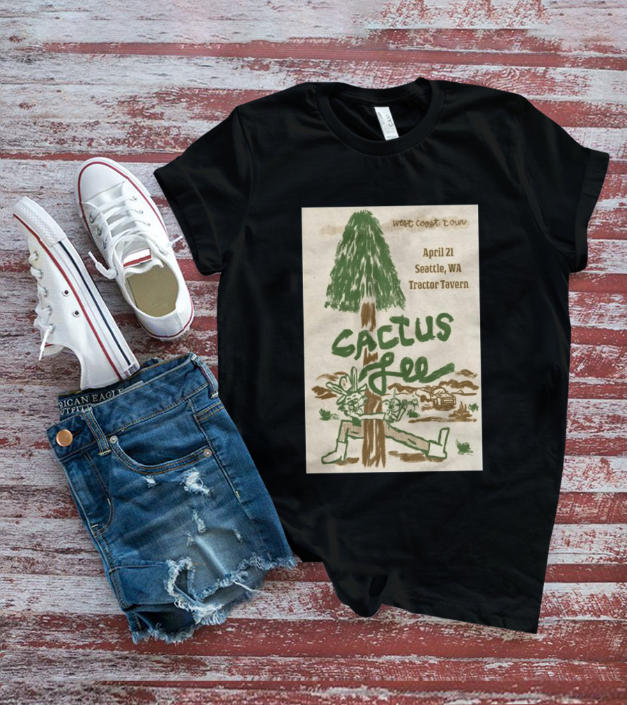 West Coast Tour Cactus Lee Seattle WA Tractor Tavern April 21 2026 T-Shirt