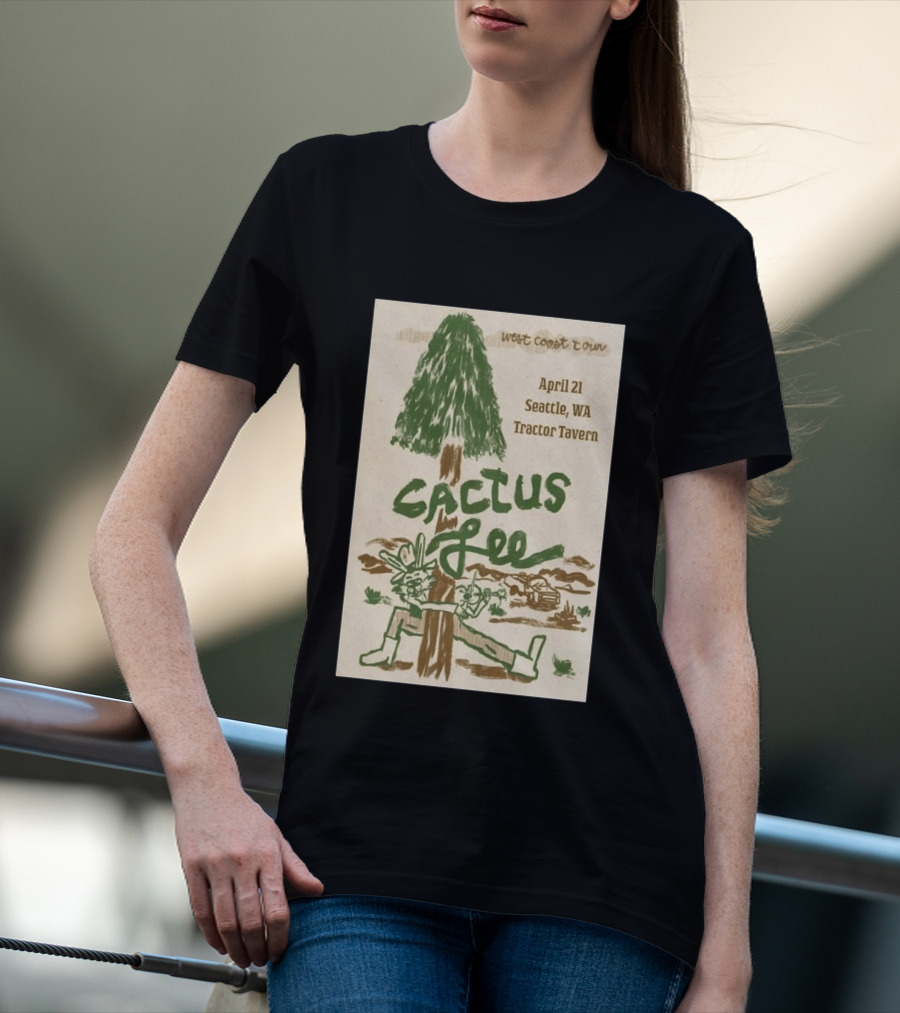 West Coast Tour Cactus Lee Seattle WA Tractor Tavern April 21 2026 T-Shirt