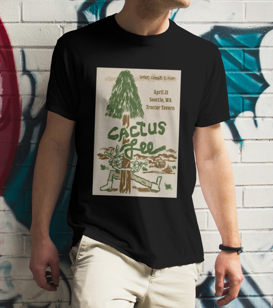 West Coast Tour Cactus Lee Seattle WA Tractor Tavern April 21 2026 T-Shirt