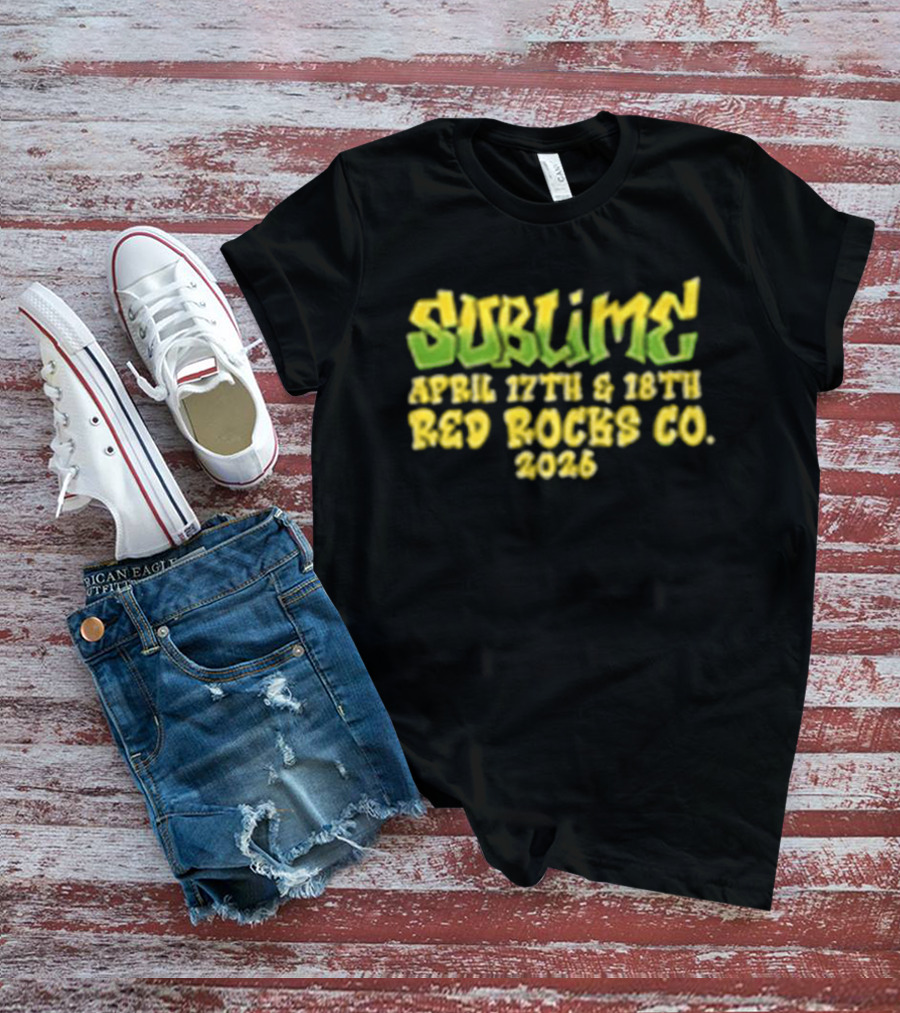 Sublime April 17th & 18th Red Rocks CO 2026 T-Shirt