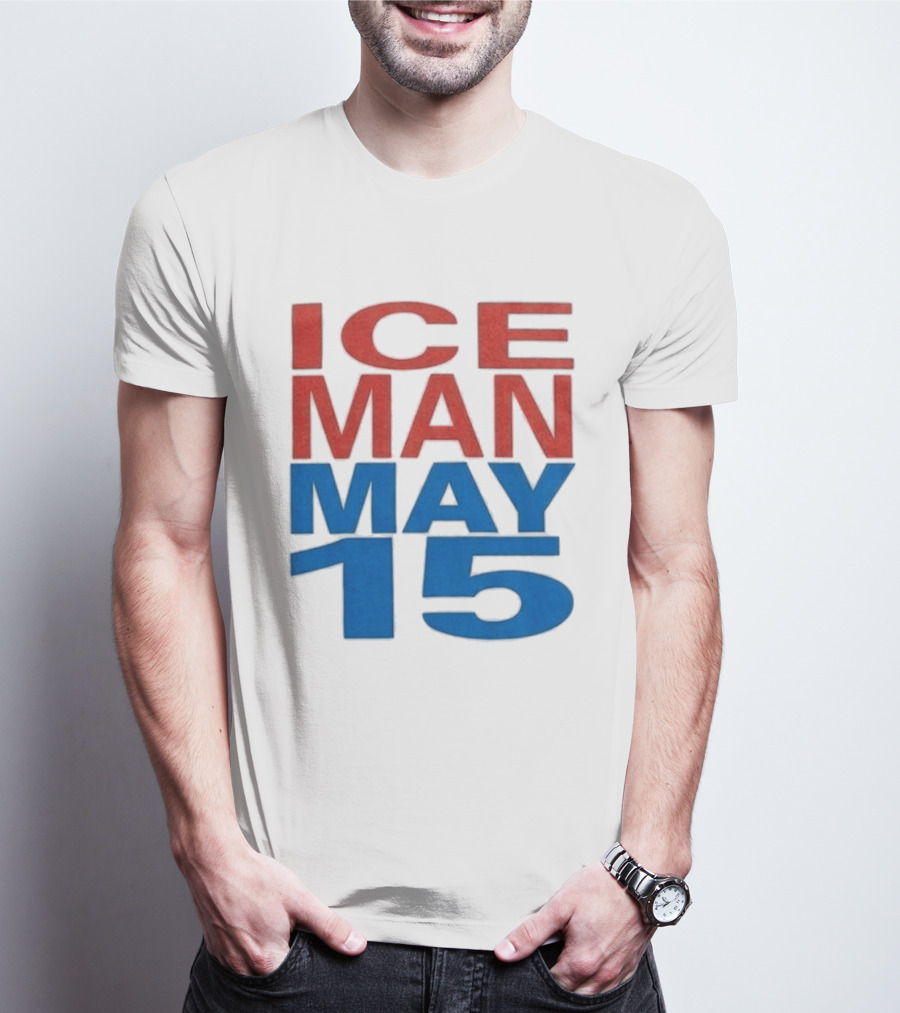 Iceman May 15 Bold Red Blue T-Shirt