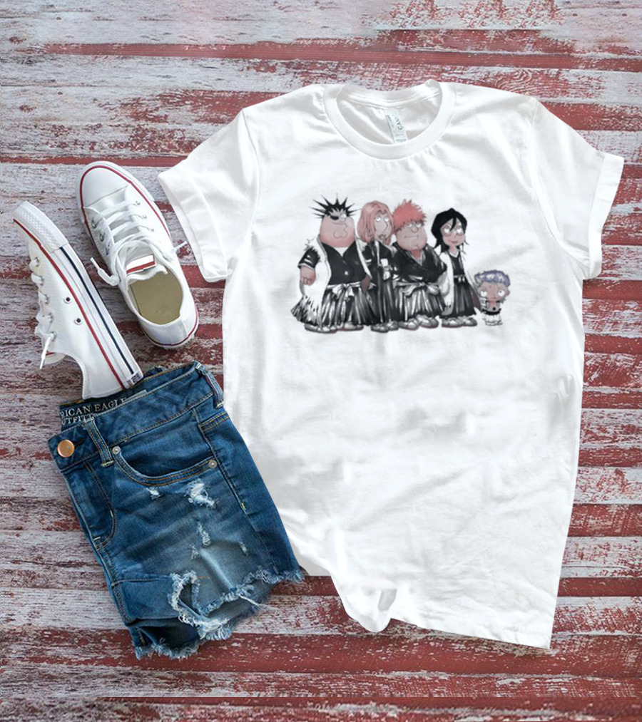 Family Guy Bleach Soul Reapers Crossover Characters T-Shirt