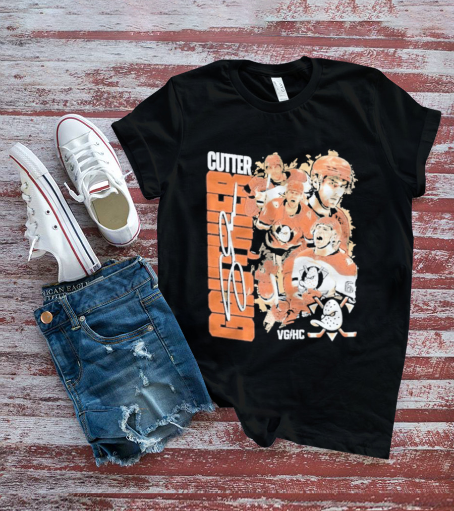 Anaheim Ducks Cutter The Sniper Hockey Collage 2026 T-Shirt