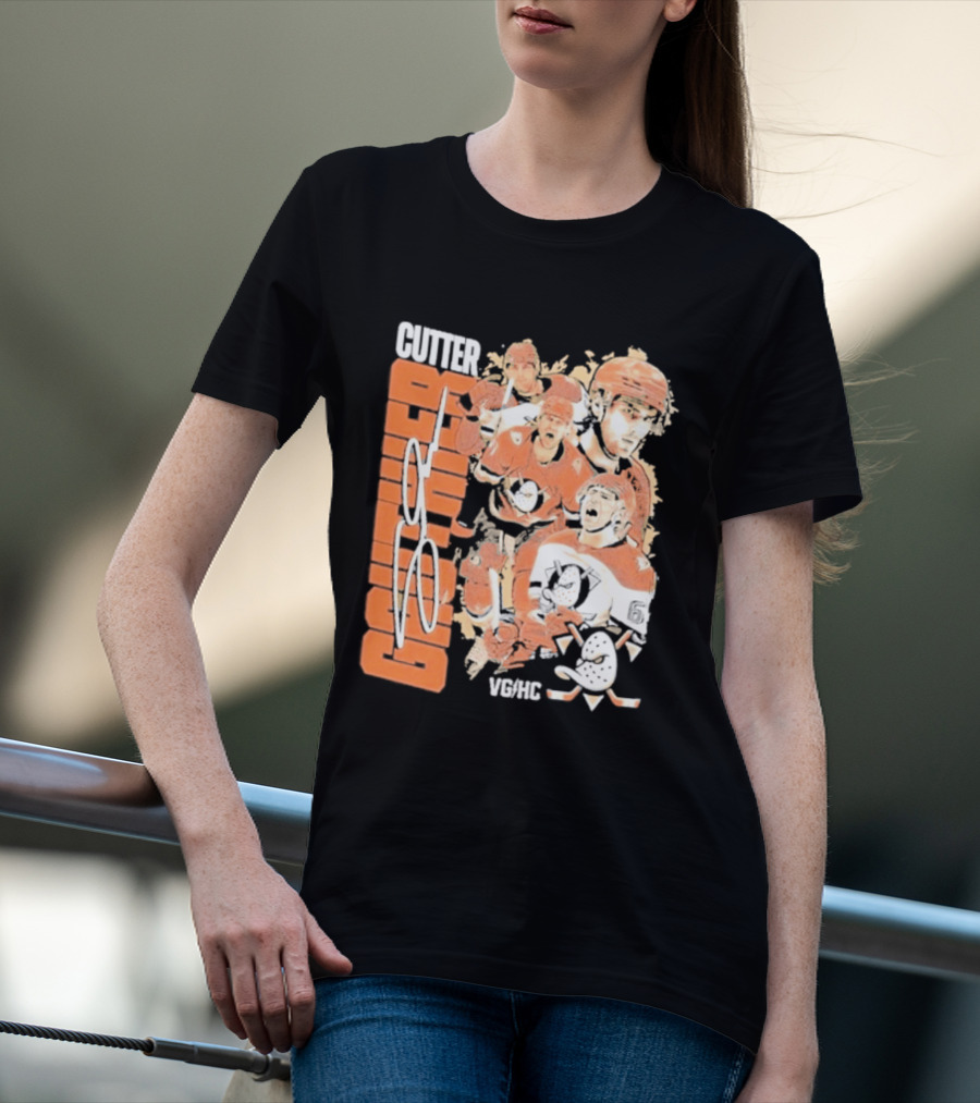 Anaheim Ducks Cutter The Sniper Hockey Collage 2026 T-Shirt