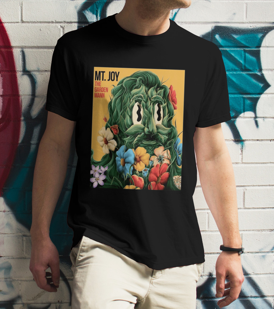 MT Joy The Garden Mann Album Floral Face T-Shirt