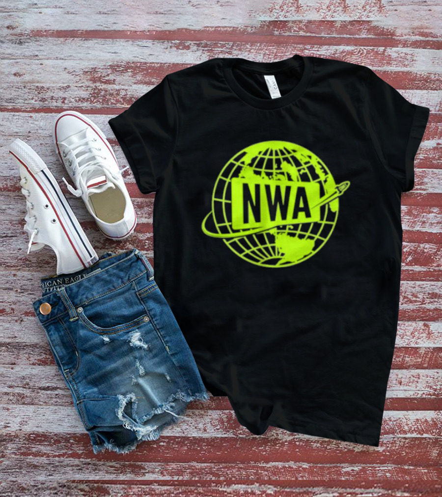 NWA National Wrestling Alliance Space Globe Comet Variant T-Shirt