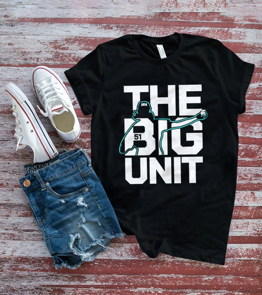 The Big Unit Randy Johnson Seattle Mariners Baseball Pitcher T-Shirt