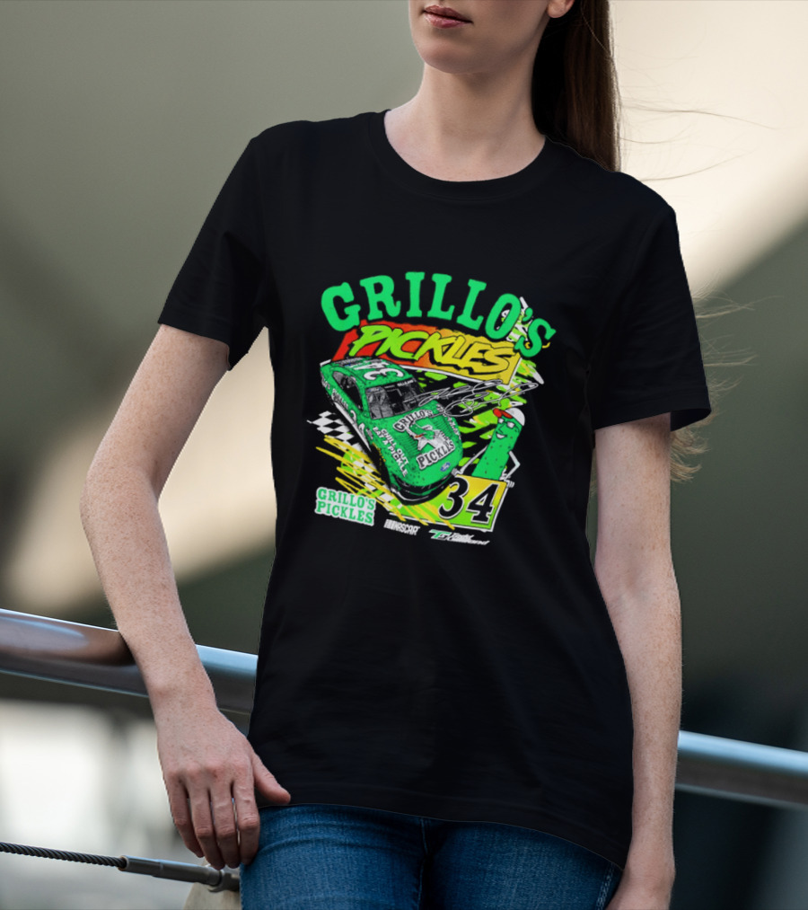 Grillo's Pickles Race Car Todd Gilliland Front Row Motorsports #34 T-Shirt