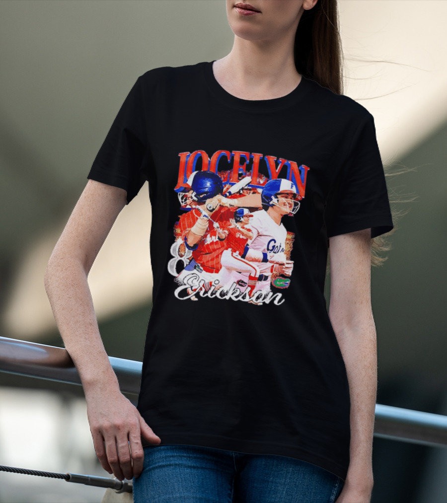 Jocelyn Erickson Florida Gators Softball Player Collage T-Shirt