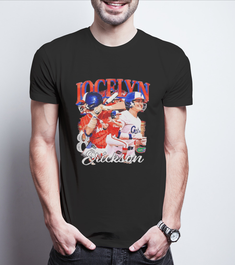 Jocelyn Erickson Florida Gators Softball Player Collage T-Shirt
