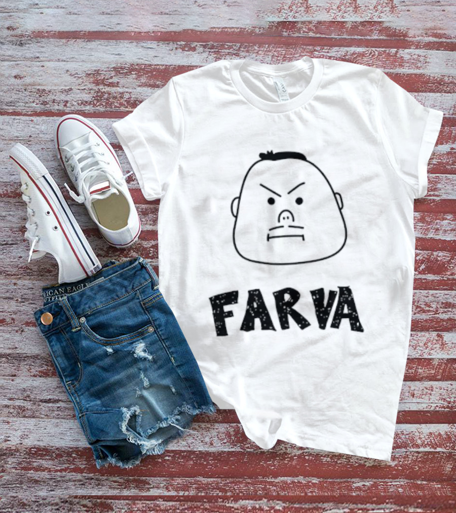 Farva Cartoon Big Head Bachelor Party Drawing T-Shirt