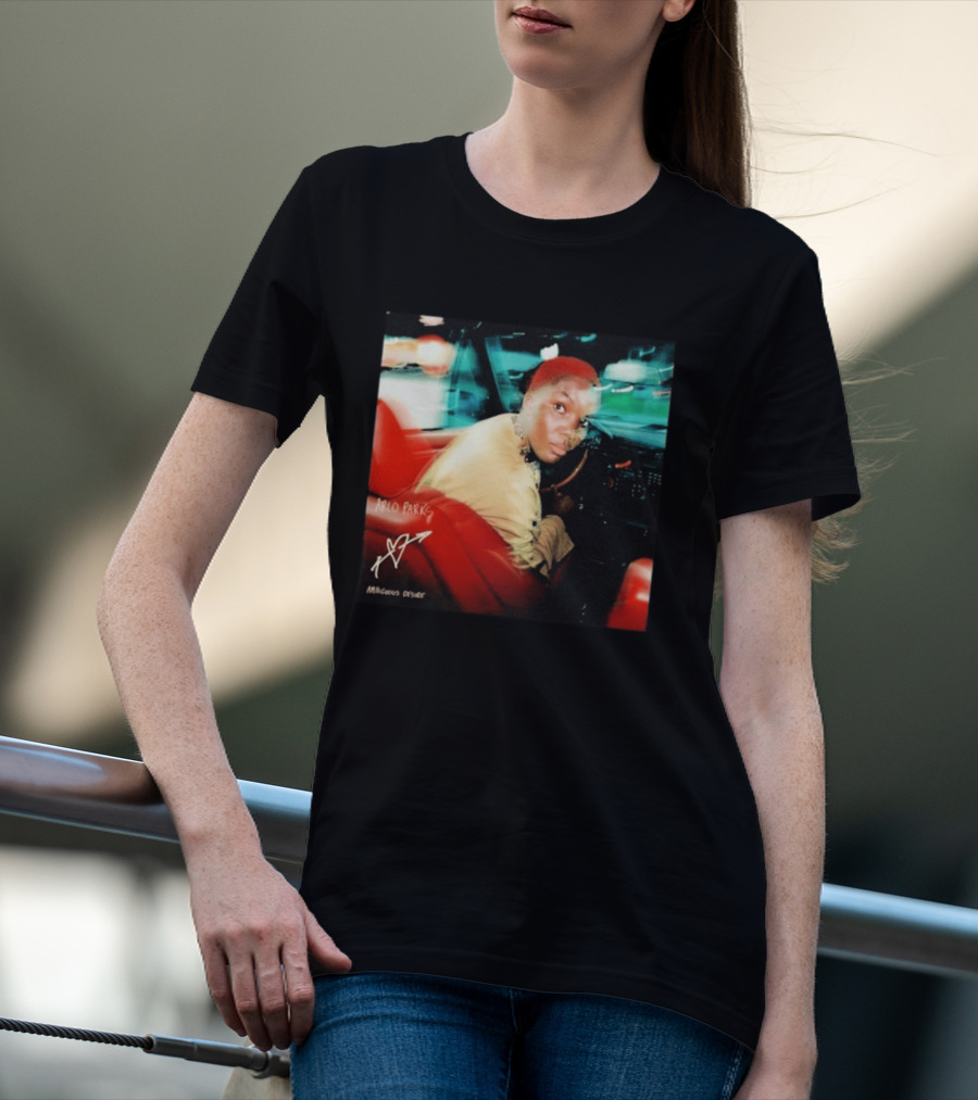 Arlo Parks Ambiguous Desire Heart Signature Vibrant Driving Scene T-Shirt