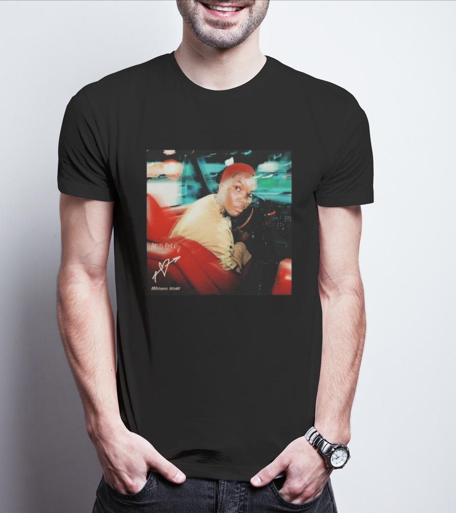 Arlo Parks Ambiguous Desire Heart Signature Vibrant Driving Scene T-Shirt