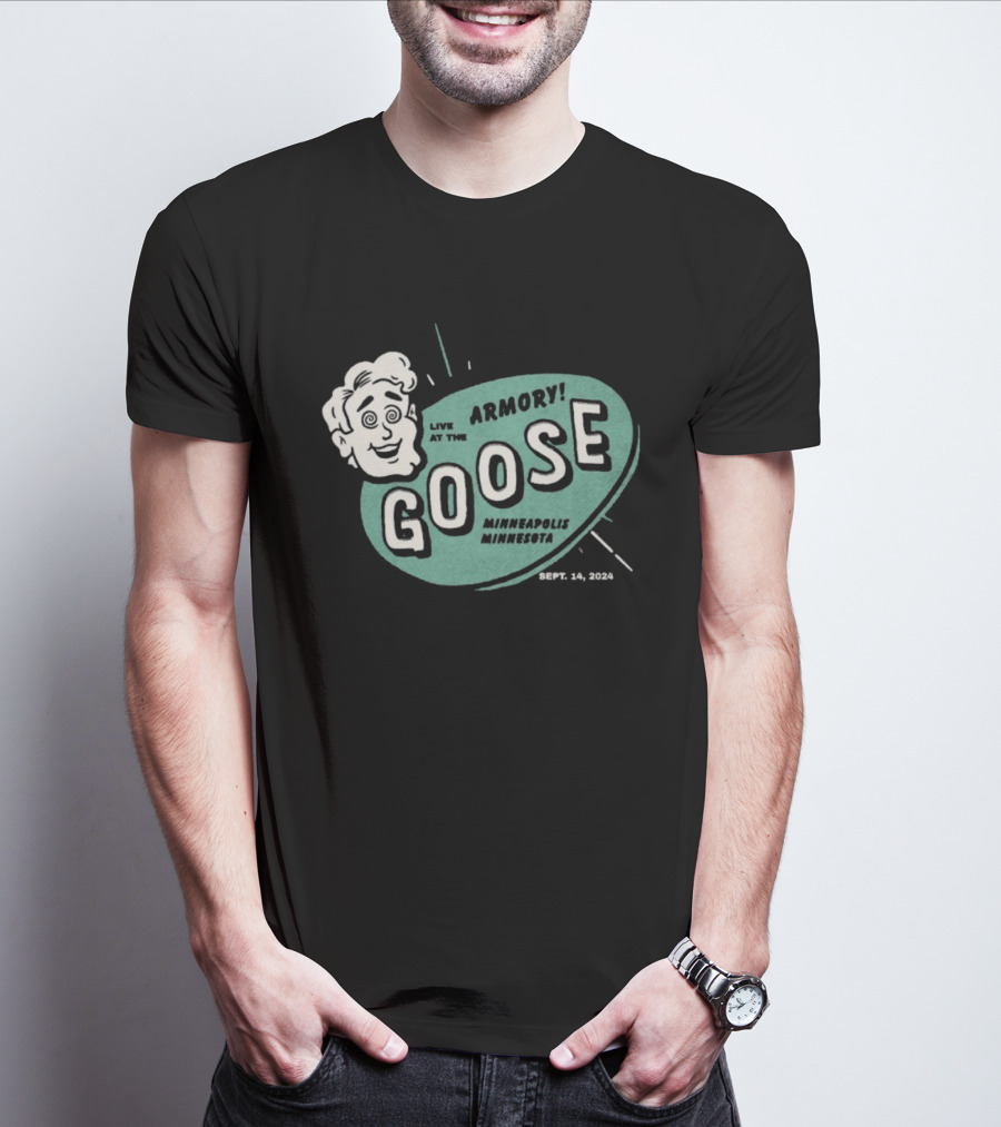Live At The Armory Goose Minneapolis Minnesota Sept 14 2024 Event T-Shirt