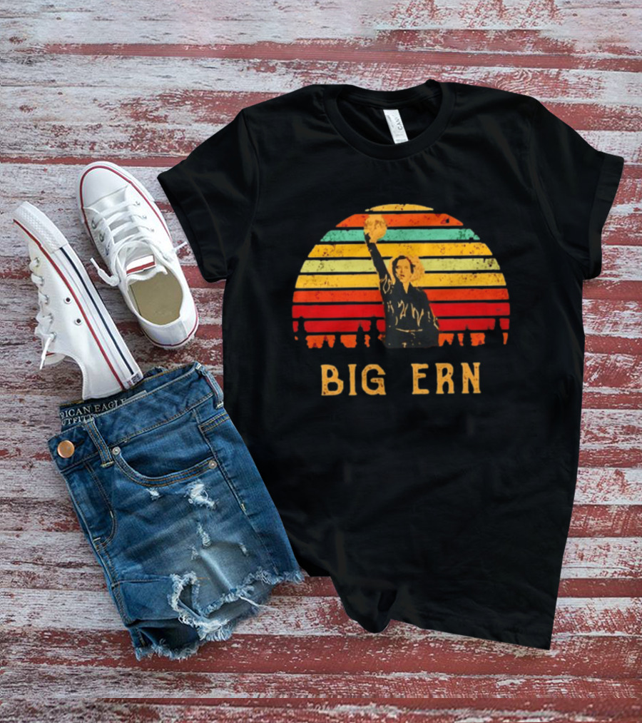 Big Ern Retro Sunset Bowling Victory Vintage 90s T-Shirt
