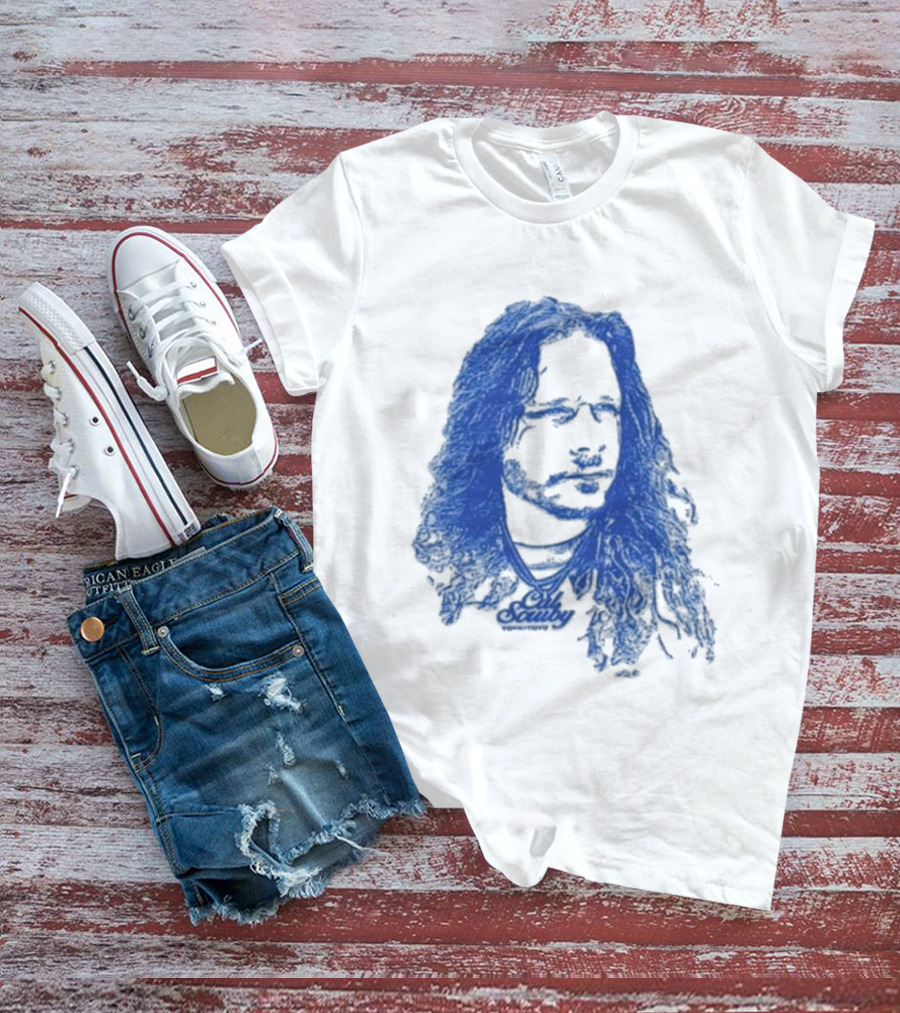 Cal Scruby Tdyk Blue Long Hair T-Shirt